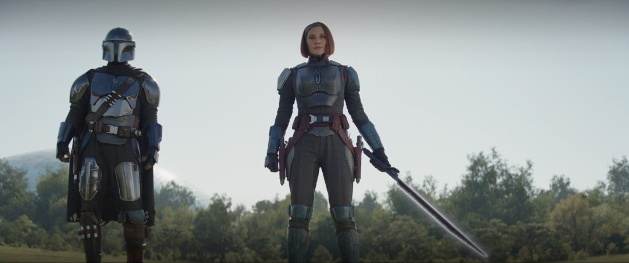 Bo-Katan with the Darksaber – The Mandalorian