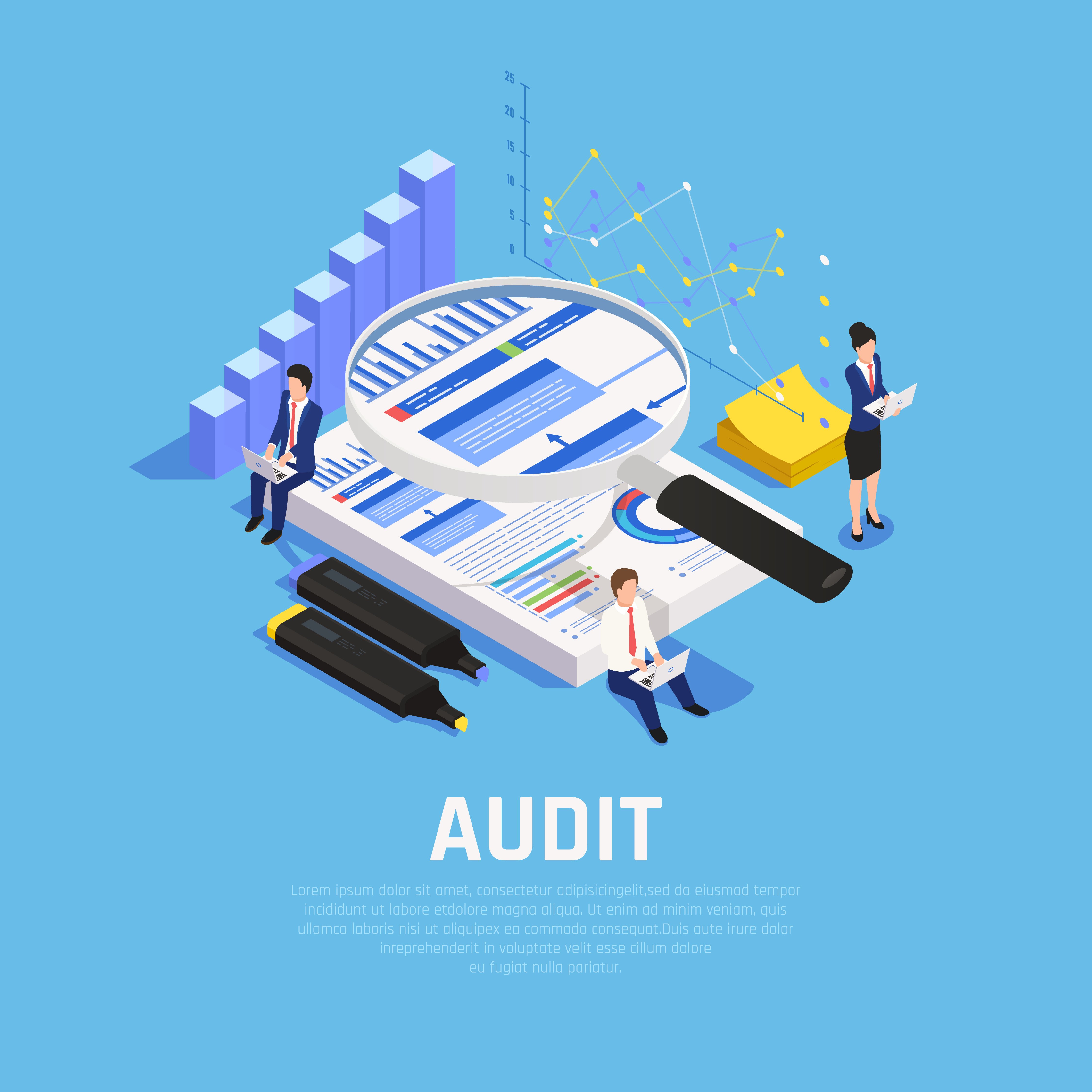 Enterprise compliance audit illustration