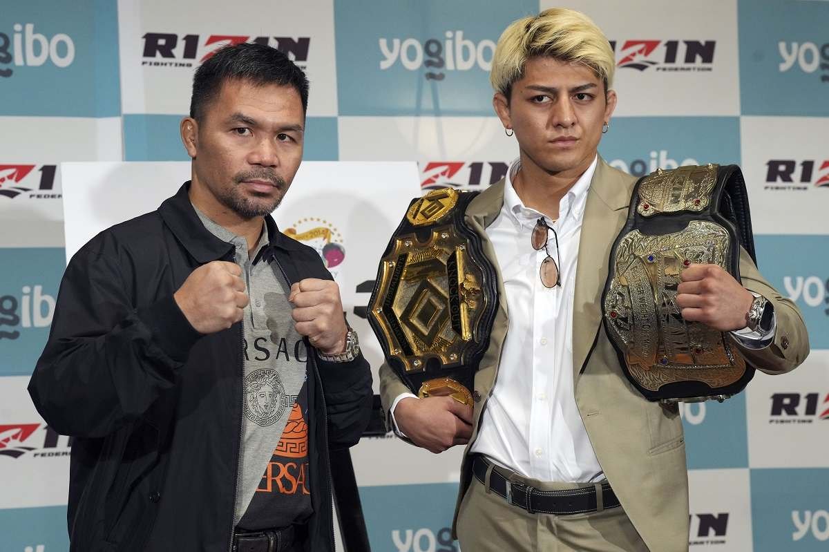 Manny Pacquiao and Mario Barrios press conference