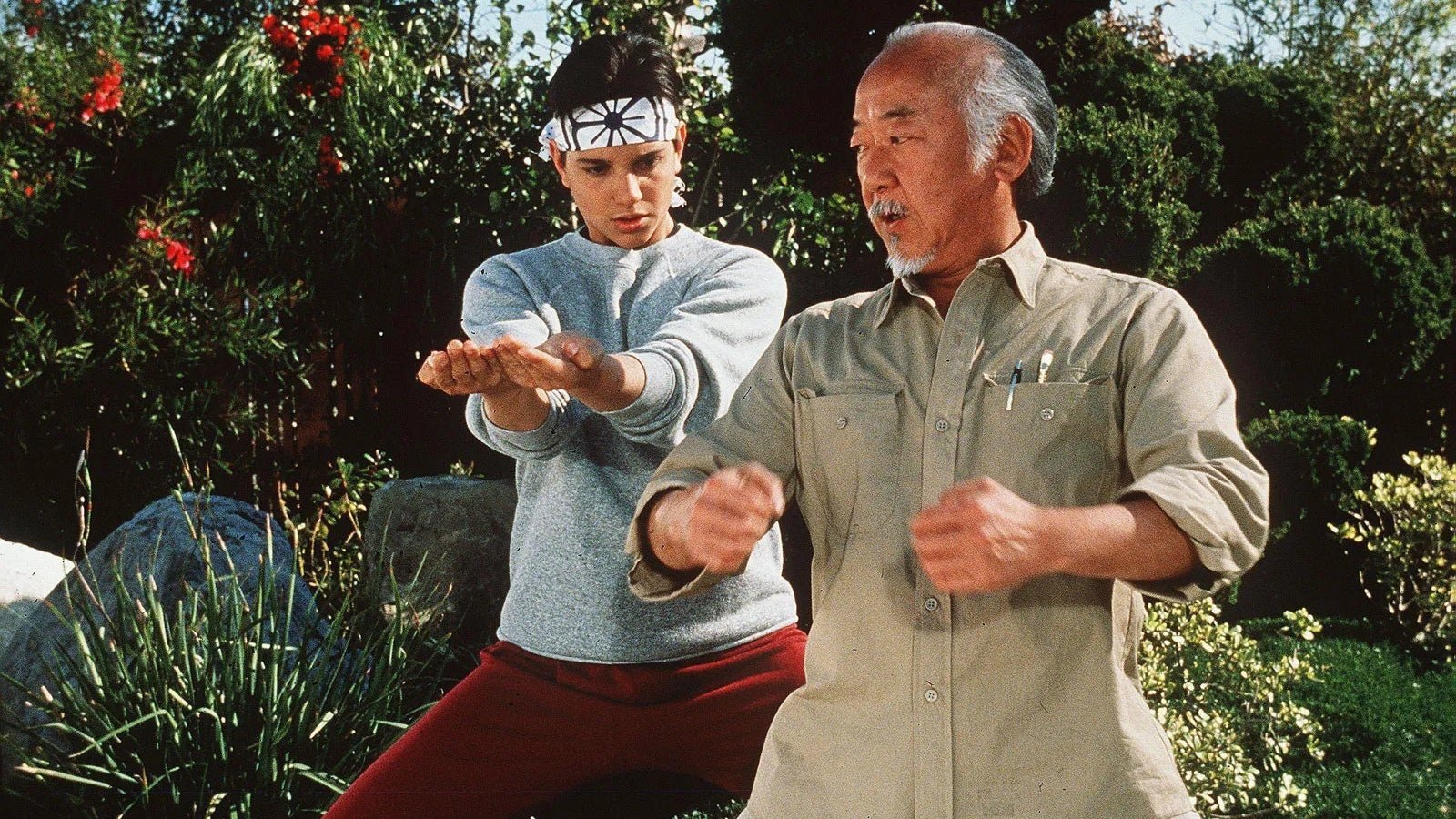 Ralph Macchio and Jackie Chan - Karate Kid (1984, 2010)