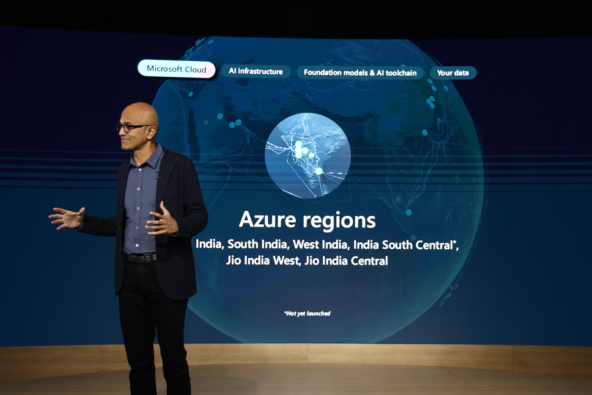 Satya Nadella keynote AI event