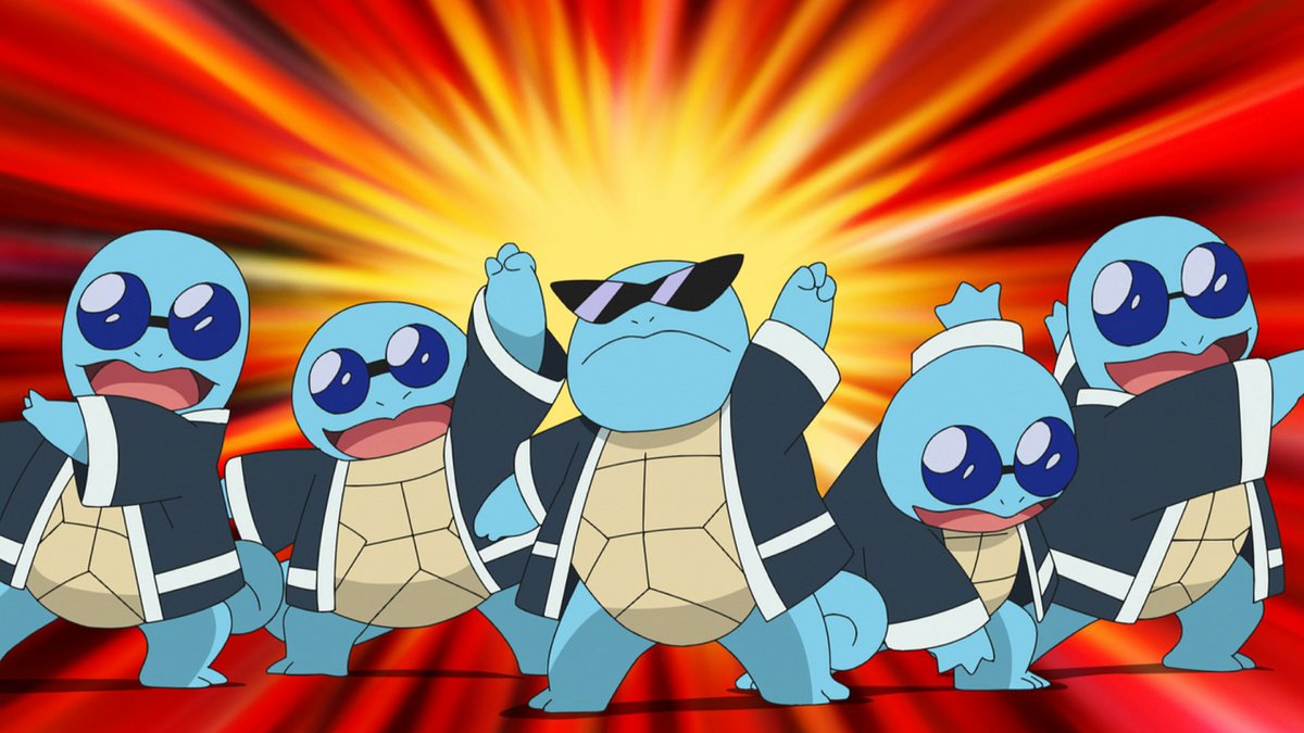 Squirtle acting – Pokémon anime
