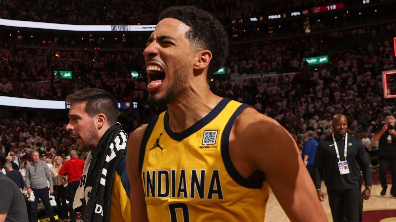 Tyrese Haliburton – Indiana Pacers Game 2 celebration