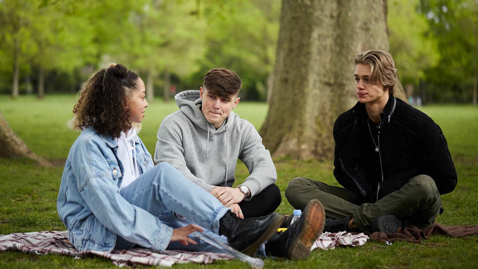 Friends talking