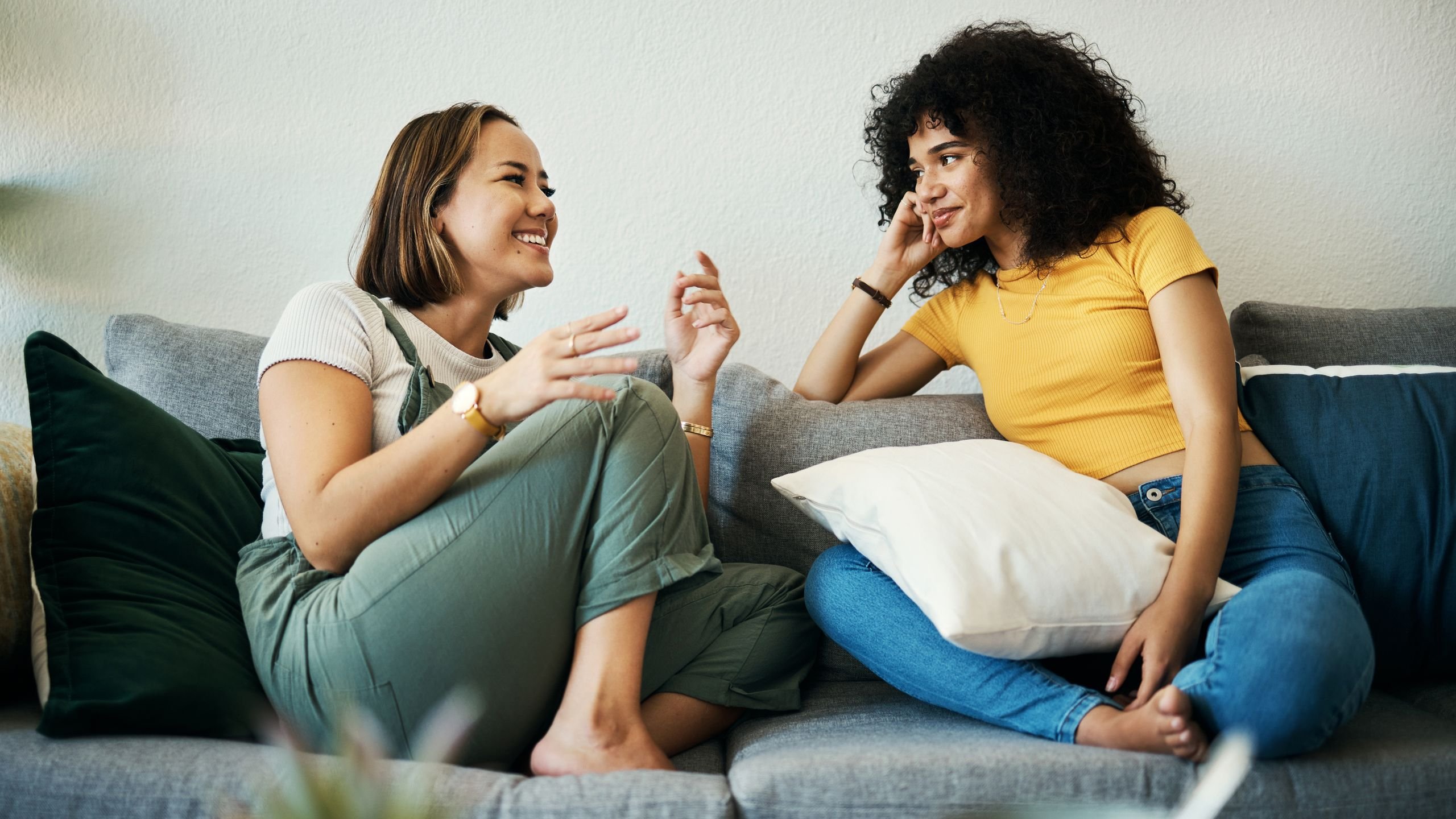 Friends talking